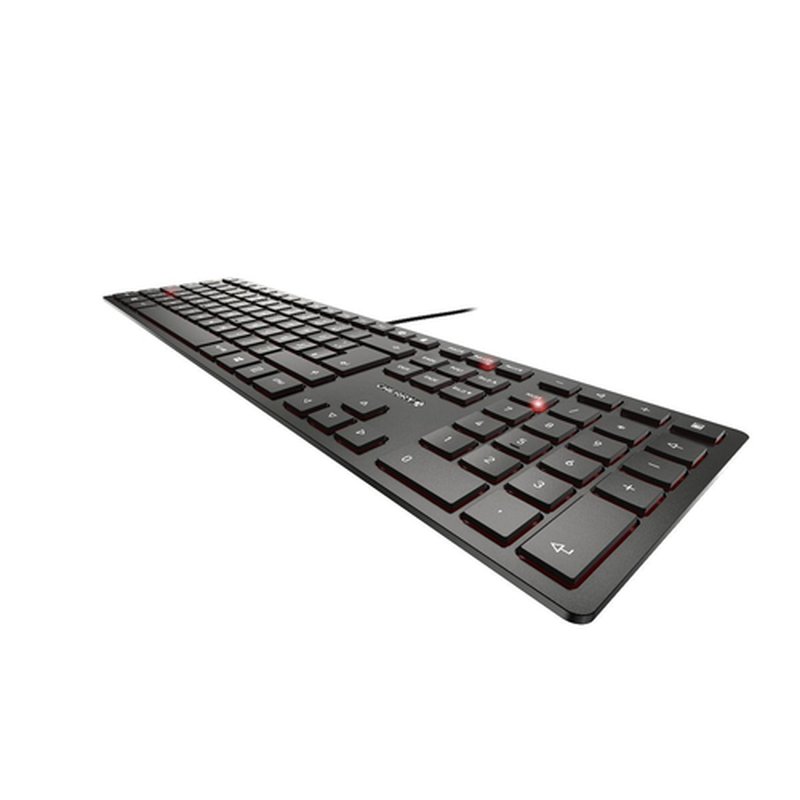CHERRY KC 6000 Slim teclado USB AZERTY Belga Negro - Imagen 2