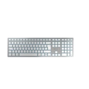 CHERRY KW 9100 SLIM FOR MAC teclado USB + Bluetooth QWERTY Inglés Plata