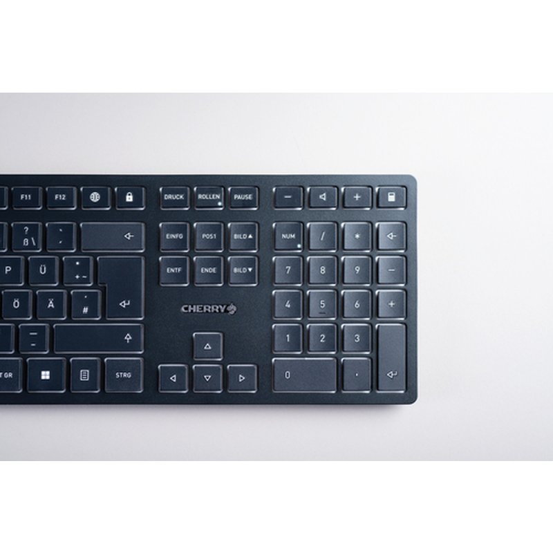CHERRY KW 9100 SLIM teclado RF Wireless + Bluetooth AZERTY Francés Negro - Imagen 8