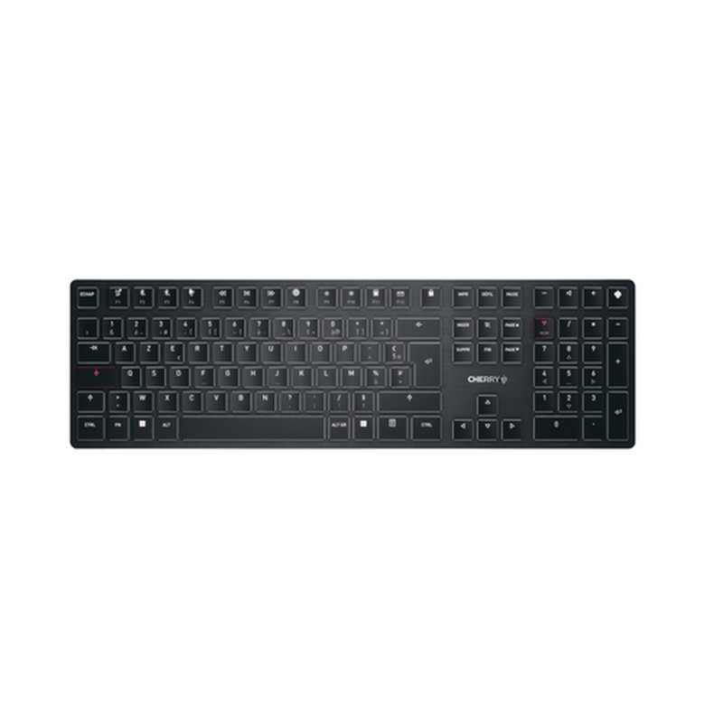 CHERRY KW X ULP teclado USB + RF Wireless + Bluetooth AZERTY Francés Negro CHERRY KW X ULP teclado USB + RF Wireless + Bluetooth AZERTY Francés Negro
