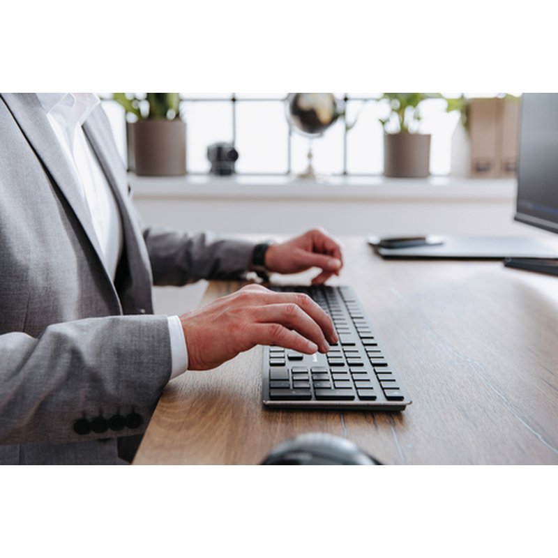 CHERRY KW X ULP teclado USB + RF Wireless + Bluetooth AZERTY Francés Negro CHERRY KW X ULP teclado USB + RF Wireless + Bluetooth AZERTY Francés Negro - Imagen 4