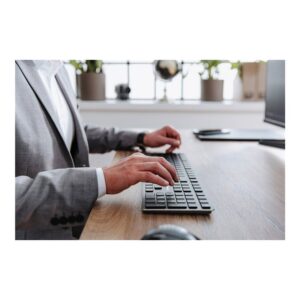 CHERRY KW X ULP teclado USB + RF Wireless + Bluetooth QWERTY Internacional de EE.UU. Negro