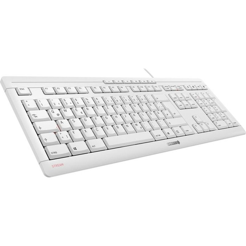 CHERRY STREAM KEYBOARD teclado USB QWERTZ Checa, Eslovaco Gris - Imagen 2