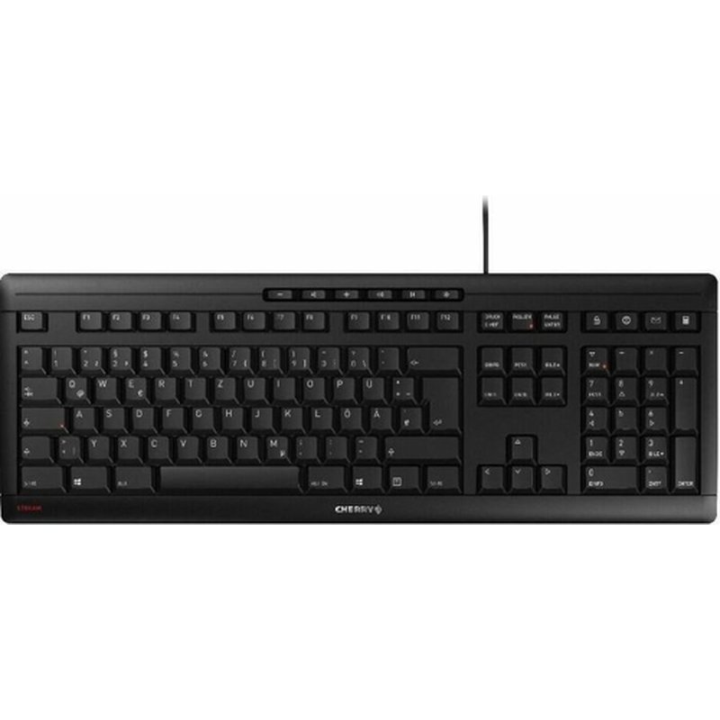 CHERRY STREAM KEYBOARD teclado USB QWERTZ Checa, Eslovaco Negro