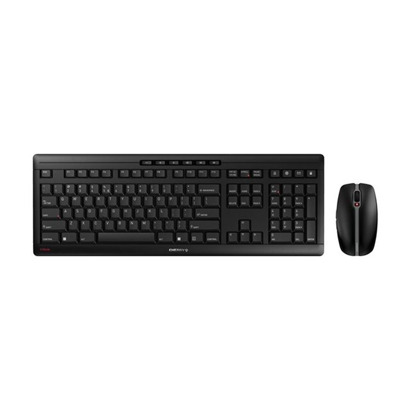 CHERRY Stream Desktop Recharge teclado Ratón incluido RF inalámbrico QWERTY Inglés Negro