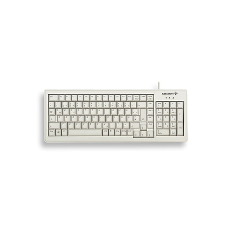 CHERRY XS G84-5200 teclado USB + PS/2 AZERTY Francés Gris