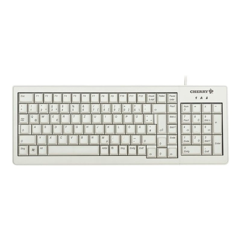 CHERRY XS G84-5200 teclado USB + PS/2 QWERTY Inglés Gris