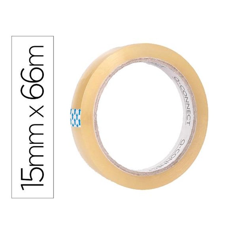 CINTA ADH Q-CONNECT 66 M X 15 MM | PACK 10 UNIDADES CINTA ADH Q-CONNECT 66 M X 15 MM | PACK 10 UNIDADES