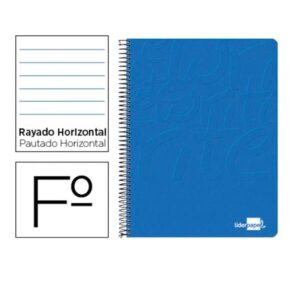 CUADERNO ESPIRAL LIDERPAPEL FOLI | PACK 10 UNIDADES
