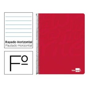 CUADERNO ESPIRAL LIDERPAPEL FOLI | PACK 10 UNIDADES