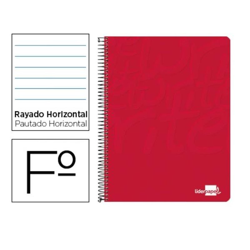 CUADERNO ESPIRAL LIDERPAPEL FOLI | PACK 10 UNIDADES CUADERNO ESPIRAL LIDERPAPEL FOLI | PACK 10 UNIDADES