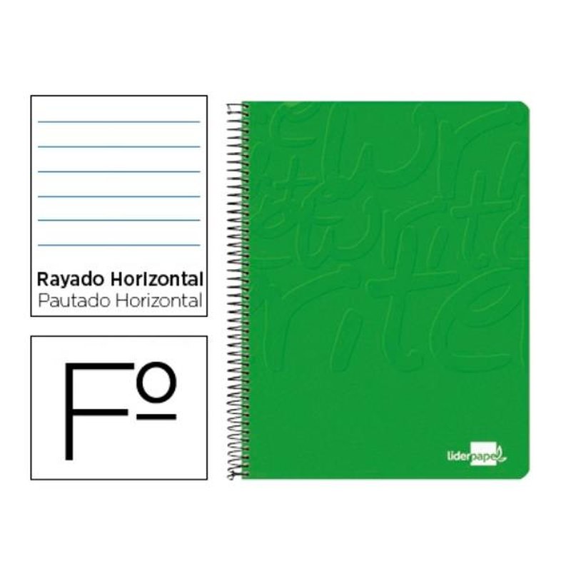 CUADERNO ESPIRAL LIDERPAPEL FOLI | PACK 10 UNIDADES CUADERNO ESPIRAL LIDERPAPEL FOLI | PACK 10 UNIDADES