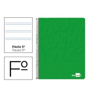CUADERNO ESPIRAL LIDERPAPEL FOLI | PACK 10 UNIDADES