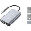 Conceptronic DONN21G base para portátil y replicador de puertos Alámbrico USB 3.2 Gen 1 (3.1 Gen 1) Type-C Gris Conceptronic DONN21G base para portátil y replicador de puertos Alámbrico USB 3.2 Gen 1 (3.1 Gen 1) Type-C Gris