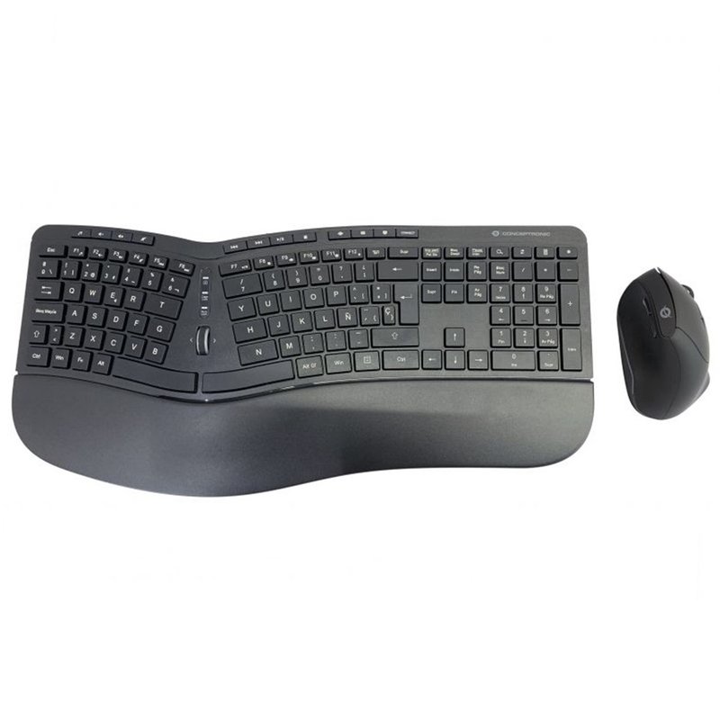 Conceptronic ORAZIO02ES teclado Ratón incluido RF inalámbrico QWERTY Español Negro