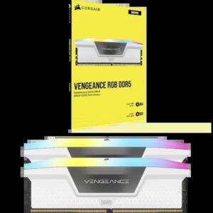 Corsair Vengeance RGB CMH32GX5M2X7200C34W módulo de memoria 32 GB 2 x 16 GB DDR5 7200 MT/s Corsair Vengeance RGB CMH32GX5M2X7200C34W módulo de memoria 32 GB 2 x 16 GB DDR5 7200 MT/s
