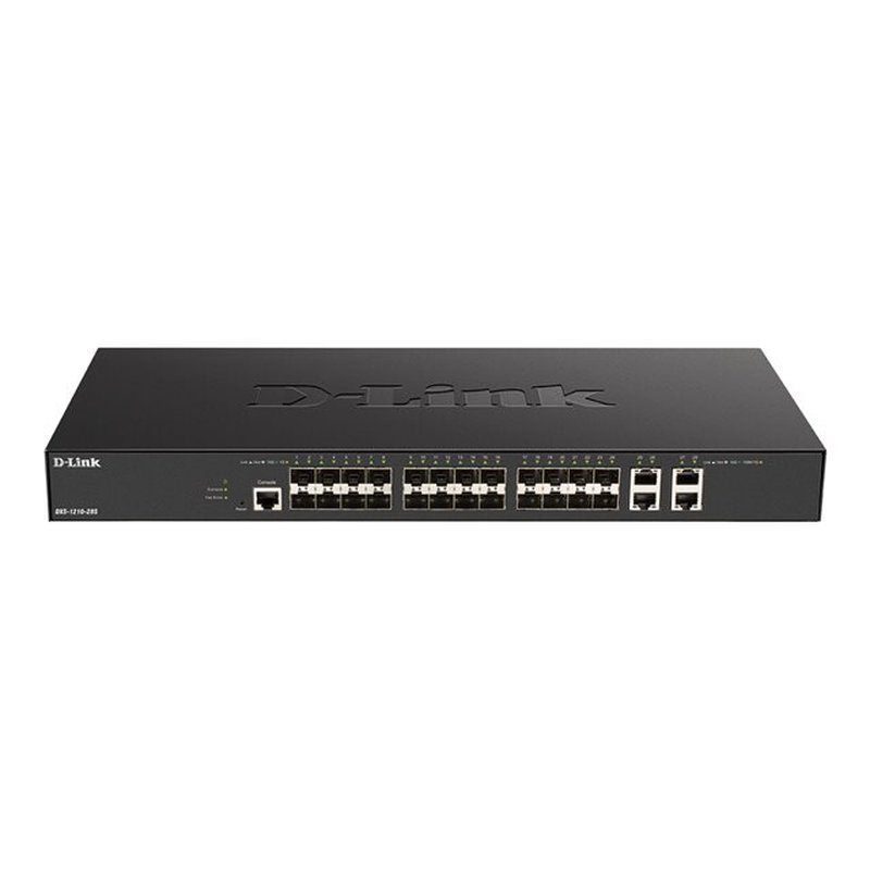 D-Link DXS-1210-28S switch Gestionado L2/L3 10G Ethernet (100/1000/10000) 1U Negro D-Link DXS-1210-28S switch Gestionado L2/L3 10G Ethernet (100/1000/10000) 1U Negro