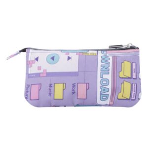 ESTUCHE ESCOLAR TRES COMPARTIMENTOS MORADO CIBER - TABLERO TOTTO AC52ECO012-2210Z-2QI