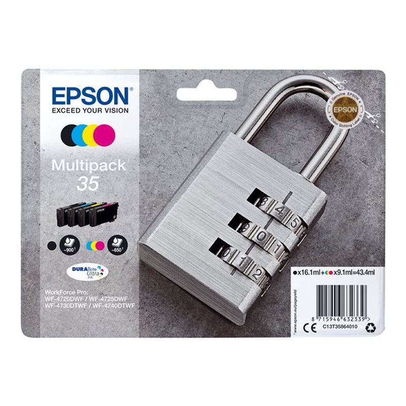 Epson Padlock Multipack 4-colours 35 DURABrite Ultra Ink - Imagen 2