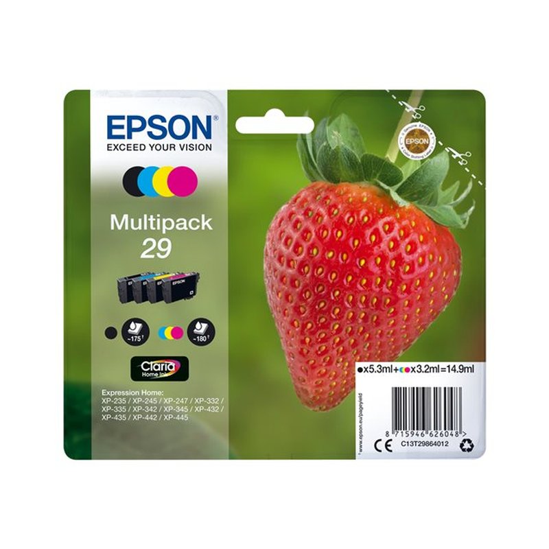 Epson Strawberry Multipack 4-colours 29 Claria Home Ink - Imagen 3