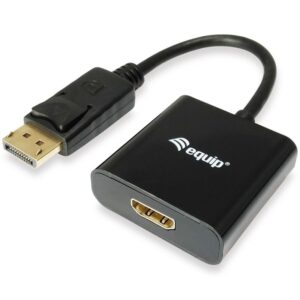 Equip 133438 adaptador de cable de vídeo 0,2 m DisplayPort HDMI Negro