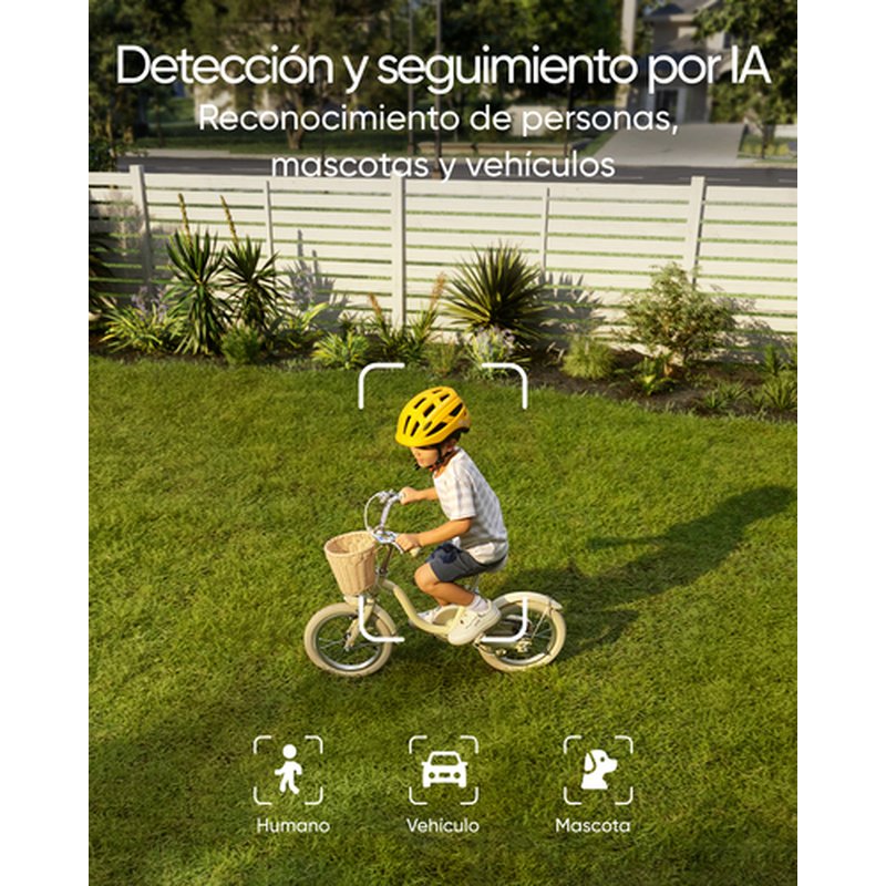 Eufy Security Floodlight Camera E340 con cable, giro de 360° e inclinación, grabación ininterrumpida, Wi-Fi de doble banda, 2000 lúmenes, activada por movimiento, cámara doble, compatible con HomeBase 3, almacenamiento local, sin cuota mensual Eufy Security Floodlight Camera E340 con cable, giro de 360° e inclinación, grabación ininterrumpida, Wi-Fi de doble banda, 2000 lúmenes, activada por movimiento, cámara doble, compatible con HomeBase 3, almacenamiento local, sin cuota mensual - Imagen 10