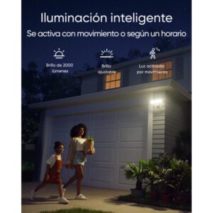 Eufy Security Floodlight Camera E340 con cable, giro de 360° e inclinación, grabación ininterrumpida, Wi-Fi de doble banda, 2000 lúmenes, activada por movimiento, cámara doble, compatible con HomeBase 3, almacenamiento local, sin cuota mensual Eufy Security Floodlight Camera E340 con cable, giro de 360° e inclinación, grabación ininterrumpida, Wi-Fi de doble banda, 2000 lúmenes, activada por movimiento, cámara doble, compatible con HomeBase 3, almacenamiento local, sin cuota mensual