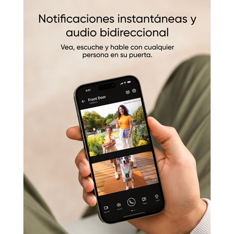 Eufy Security Video Doorbell E340, cámara doble con sistema de control de entregas, 2K Full HD y visión nocturna a color, por cable o con batería, timbre inalámbrico, almacenamiento local ampliable hasta 128 GB, sin cuotas mensuales Eufy Security Video Doorbell E340, cámara doble con sistema de control de entregas, 2K Full HD y visión nocturna a color, por cable o con batería, timbre inalámbrico, almacenamiento local ampliable hasta 128 GB, sin cuotas mensuales - Imagen 8