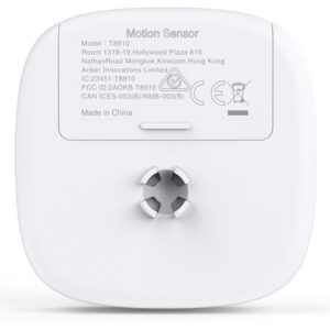 Eufy Sensor de movimiento, Security Home Alarm System Motion Detector, 100° campo de visión, 9m de alcance, 2 años de duración de la batería, sensibilidad ajustable (requiere HomeBase)