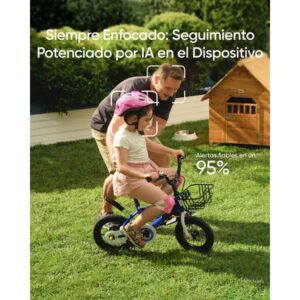 Eufy SoloCam S340, cámara solar de seguridad, cámara exterior inalámbrica, vigilancia de 360°, sin puntos ciegos, Wi - Fi 2,4 GHz, sin cuotas mensuales, compatible con HomeBase 3