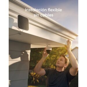 Eufy SoloCam S340, cámara solar de seguridad, cámara exterior inalámbrica, vigilancia de 360°, sin puntos ciegos, Wi - Fi 2,4 GHz, sin cuotas mensuales, compatible con HomeBase 3