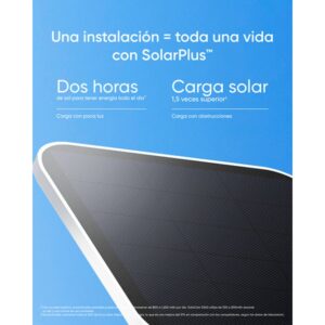 Eufy SoloCam S340, cámara solar de seguridad, cámara exterior inalámbrica, vigilancia de 360°, sin puntos ciegos, Wi - Fi 2,4 GHz, sin cuotas mensuales, compatible con HomeBase 3