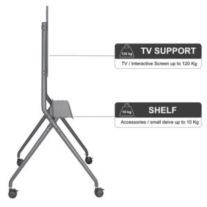 Ewent EW1542 soporte para TV 2,18 m (86") Negro Ewent EW1542 soporte para TV 2,18 m (86") Negro