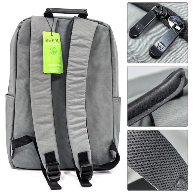 Ewent EW2538 maletines para portátil 40,9 cm (16.1") Mochila Gris - Imagen 2