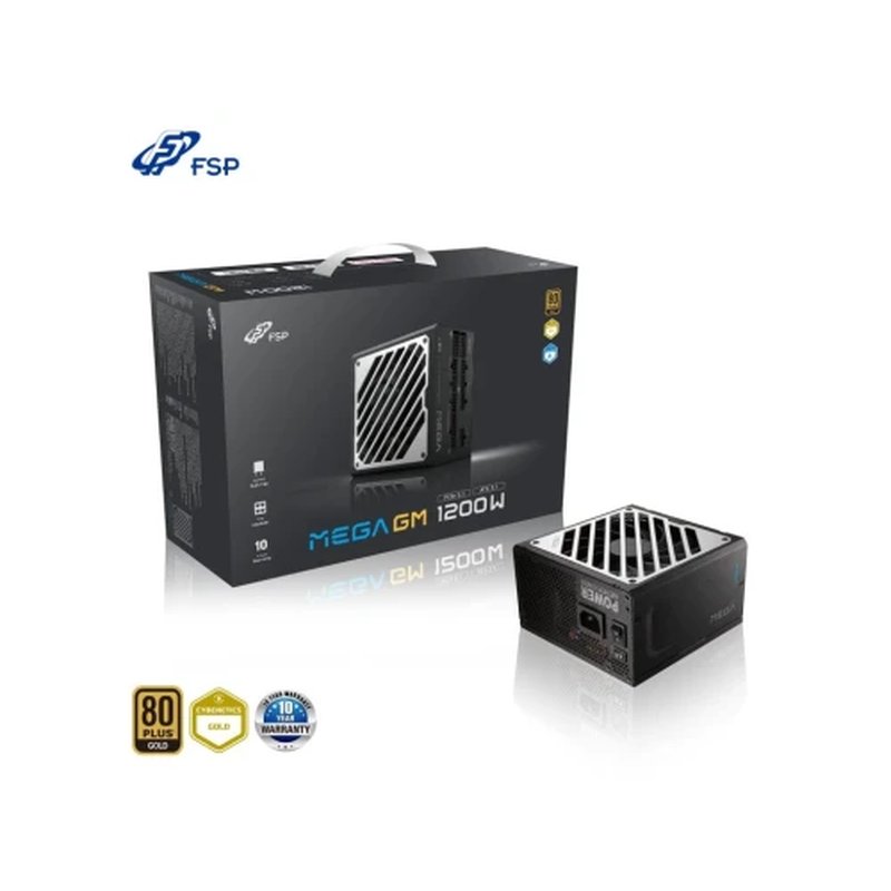 FSP MEGA-1200GM 1200W 80 PLUS GOLD FULL MODULAR ATX3.1 PCIE 5.1 12V-2X6