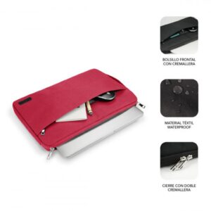 Alternative view of FUNDA PORTATIL SUBBLIM URBAN LAPTOP SLEEVE 15,6" RED