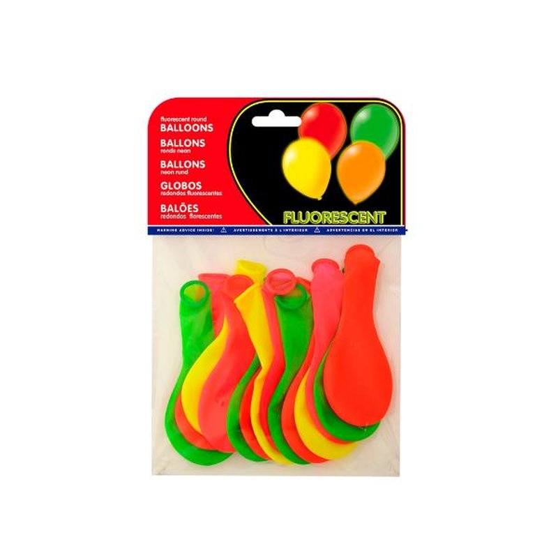 GLOBO 100% LATEX BIODEG FLUOR 15 GLOBO 100% LATEX BIODEG FLUOR 15