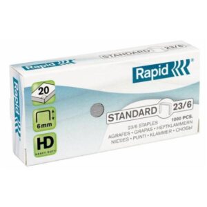 GRAPAS RAPID 23/6 MM GALVANIZADA