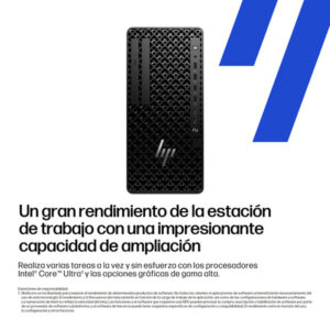 HP 1Z Tower G1i Wolf Pro Security Edition Intel Core Ultra 9 285 32 GB DDR5-SDRAM 1 TB SSD NVIDIA GeForce RTX 5060 Ti Windows 11 Pro Torre Puesto de trabajo AI Workstation, AI PC Negro