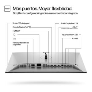 HP Monitor Pro de la serie 7 de 24 pulgadas con resolución WUXGA y conectividad USB-C: 724pu