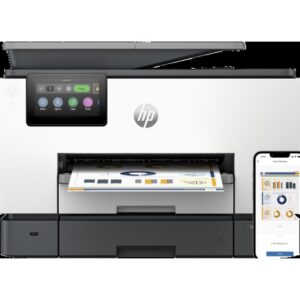 HP OfficeJet Pro Impresora multifunción 9130b, Color, Impresora para Pequeñas y medianas empresas, Imprima, copie, escanee y envíe por fax, Conexión inalámbrica; Impresión desde móvil o tablet; Alimentador automático de documentos; Impresión a doble cara; Escaneado a doble cara; Escanear a correo electrónico; Escanear a PDF; Fax; Puerto frontal de unidad flash USB; Pantalla táctil