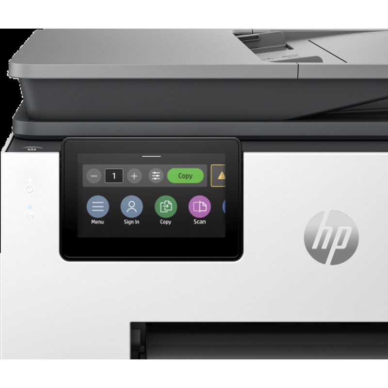 HP OfficeJet Pro Impresora multifunción 9130b, Color, Impresora para Pequeñas y medianas empresas, Imprima, copie, escanee y envíe por fax, Conexión inalámbrica; Impresión desde móvil o tablet; Alimentador automático de documentos; Impresión a doble cara; Escaneado a doble cara; Escanear a correo electrónico; Escanear a PDF; Fax; Puerto frontal de unidad flash USB; Pantalla táctil - Imagen 8