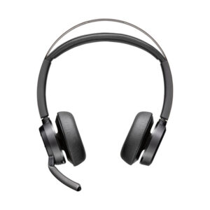 HP Poly Auriculares Poly Voyager Focus 2 USB-C-C + adaptador USB-C/A + base de carga