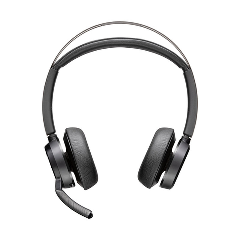 HP Poly Auriculares Poly Voyager Focus 2 USB-C-C + adaptador USB-C/A + base de carga
