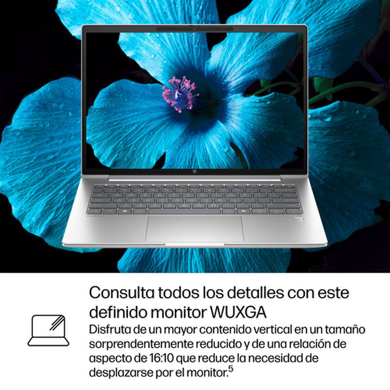 HP ProBook 4 G1q 14 inch Notebook Next Gen AI PC Wolf Pro Security Edition Copilot+ PC Qualcomm Snapdragon X1-26-100 35,6 cm (14") WUXGA 16 GB LPDDR5x-SDRAM Wi-Fi 6E (802.11ax) Windows 11 Pro - Imagen 13