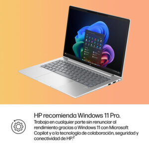 HP ProBook 4 G1q 14 inch Notebook Next Gen AI PC Wolf Pro Security Edition Copilot+ PC Qualcomm Snapdragon X1-26-100 35,6 cm (14") WUXGA 32 GB LPDDR5x-SDRAM Wi-Fi 6E (802.11ax) Windows 11 Pro