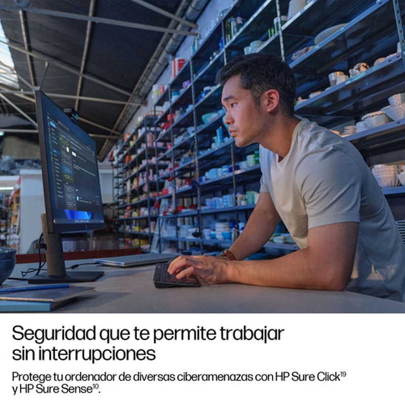 HP ProBook 4 G1q 14 inch Notebook Next Gen AI PC Wolf Pro Security Edition Copilot+ PC Qualcomm Snapdragon X1-26-100 35,6 cm (14") WUXGA 32 GB LPDDR5x-SDRAM Wi-Fi 6E (802.11ax) Windows 11 Pro - Imagen 5