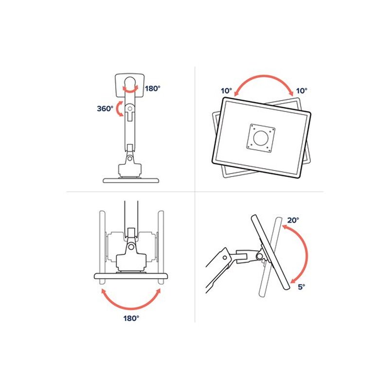 HX ARM WITH VERY HEAVY DUTY PIVOT DESK HX ARM WITH VERY HEAVY DUTY PIVOT DESK - Imagen 9