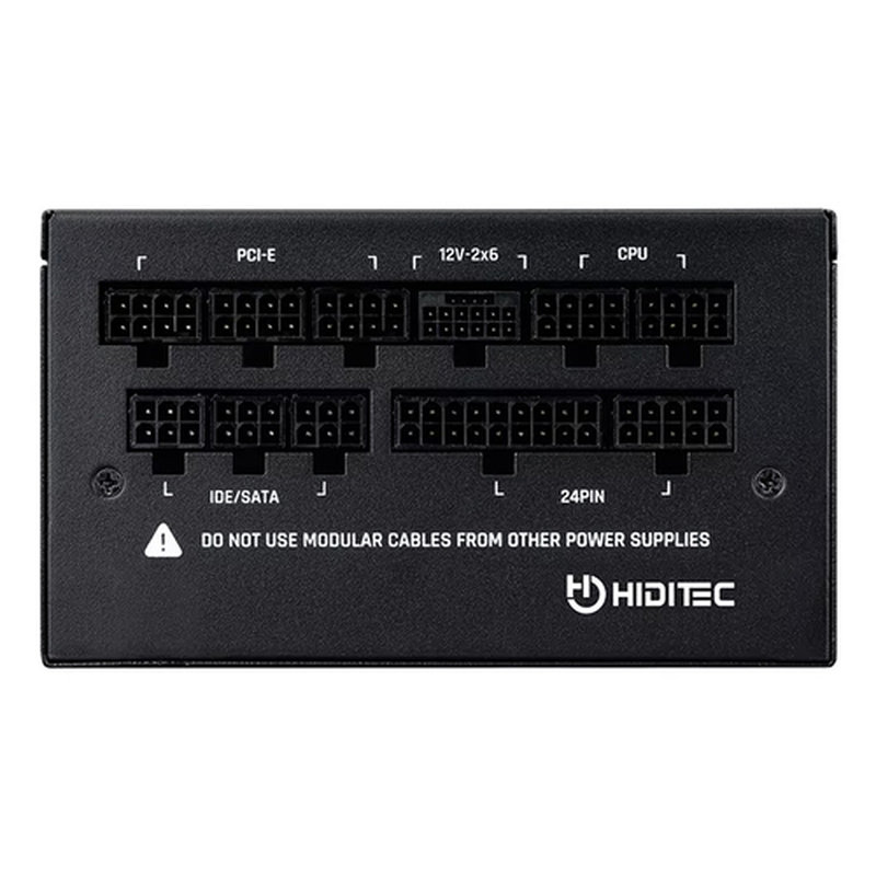 Hiditec GDX1050 v3 80PLUS GOLD ATX 3.1 PCIe 5.1 unidad de fuente de alimentación 1050 W 20+4 pin ATX Negro - Imagen 4