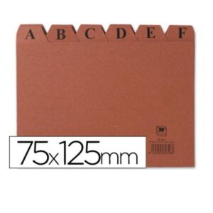 INDICE FICHERO CARTON N.2 75X125